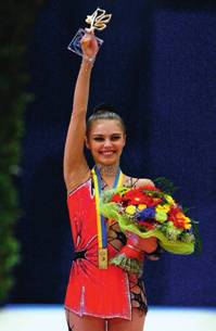 Алина Кабаева стала олимпийской чемпионкой Европы на XX олимпийских играх в Киеве 6 июня 2004